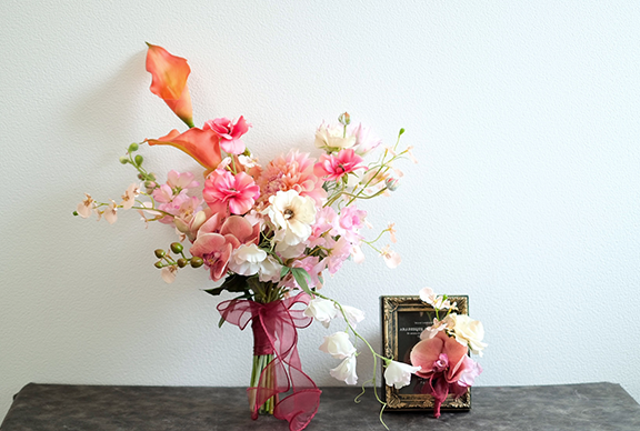 ブーケ＆ブートニアセット